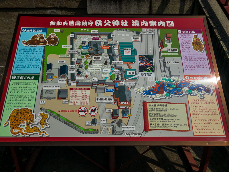 秩父神社の案内図