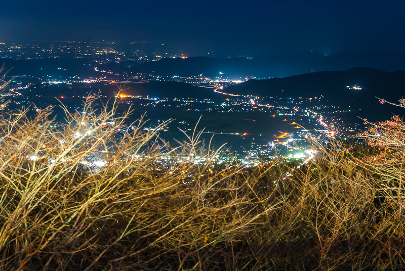筑波山山頂からの夜景③−１
